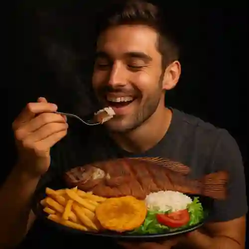 Bandeja con Mojarra