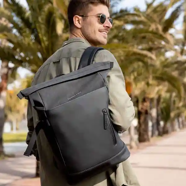 Kapten & Son Mochila Ergonómico Aarhus Negro