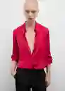 Camisa Ideale Fucsia Talla S Mujer Mango