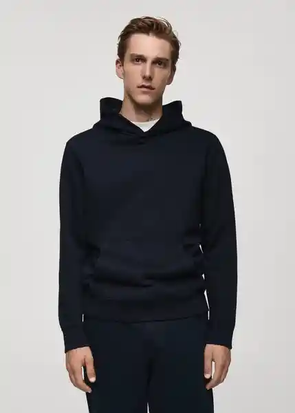 Sudadera Bola Navy Talla XXL Hombre Mango