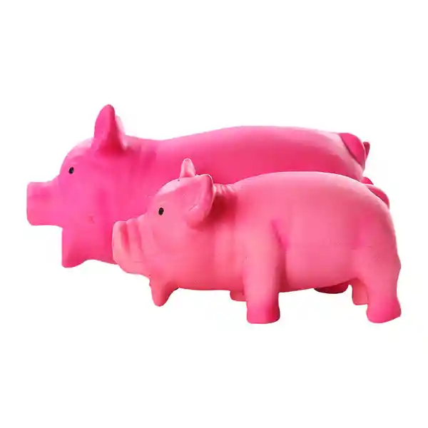 Pawise Juguete Para Perro Cerdo de Látex Rosa L
