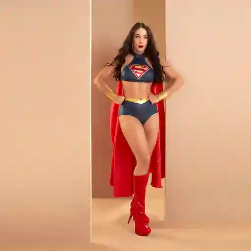 Disfraz Golden Age Supergirl Azul Cereza Lingerie