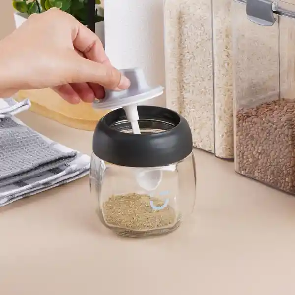 Contenedor de Especias a Serie Silver Grey Miniso