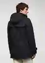 Abrigo Medina Antracita Talla XL Hombre Mango