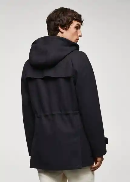 Abrigo Medina Antracita Talla XL Hombre Mango