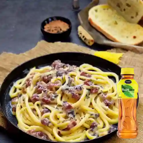 Combo Carbonara + Fuze Tea Limón 400ML