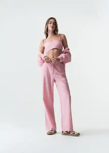 Top Ava Mujer Rosa Dulce Medio Talla XS-S 353G350 Naf Naf