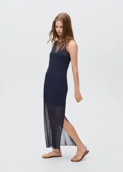 Vestido Choco2 Navy Talla 19 Teen Niñas Mango