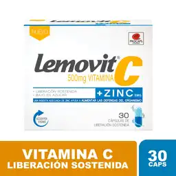 Lemovit Vitamina (5 mg) Cápsulas de Liberación Prolongada Bajas en Azúcar