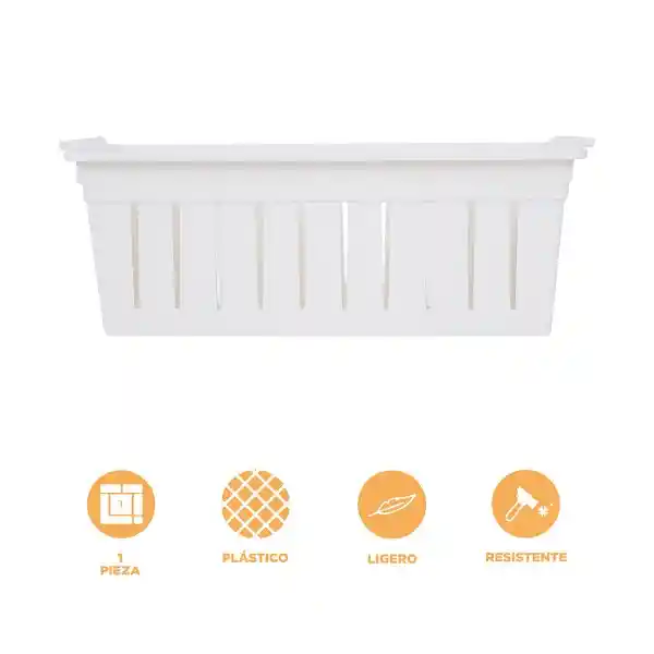 Canasta Organizador Con Divisores Blanco S Miniso