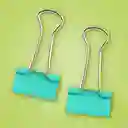 Set Clips Para Carpeta Verde Menta Miniso