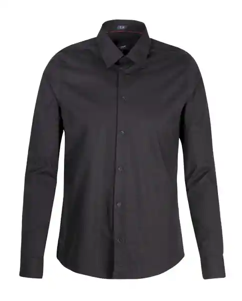 Camisa M/l Premium Negro Talla M Hombre Chevignon