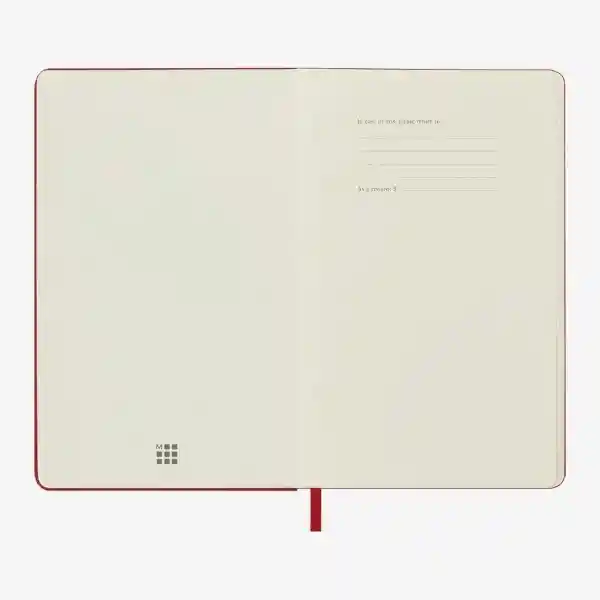 Moleskine Agenda Diaria Rojo Pequeña Hc 2026