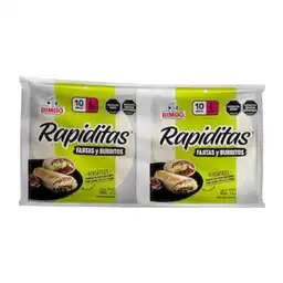 Bimbo Pack Papiditas Tortilla Fajitas y Burritos