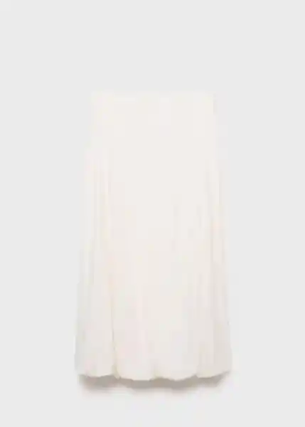 Falda Globe Crudo Talla XS Mujer Mango