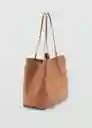 Bolso G Maribel Cuero Talla 99 Mujer Mango