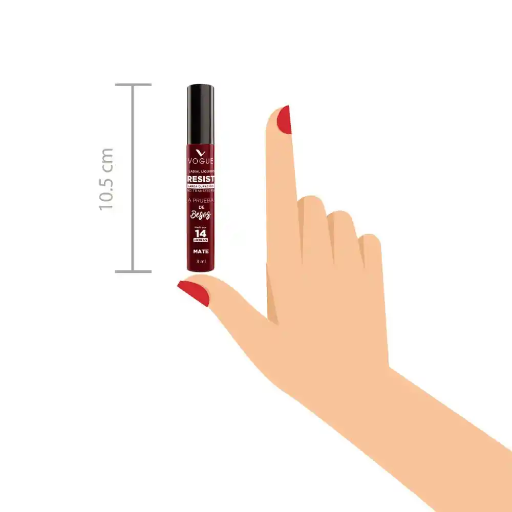 Labial Líquido Vogue Resist Atrevida 3ml