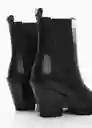 Botines Taco Negro Talla 41 Mujer Mango