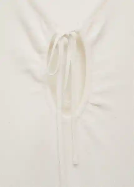 Top Forat Crudo Talla M Mujer Mango