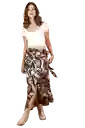 Falda Tipo Wrap Dana Color Verde Pato Talla 12 Ragged