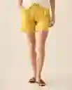 Bermuda Short Amarillo Envejecido Medio Talla 12 653G001 Esprit