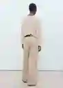 Jersey Faro Beige Talla M Mujer Mango