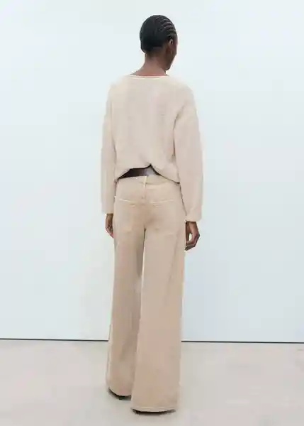 Jersey Faro Beige Talla M Mujer Mango