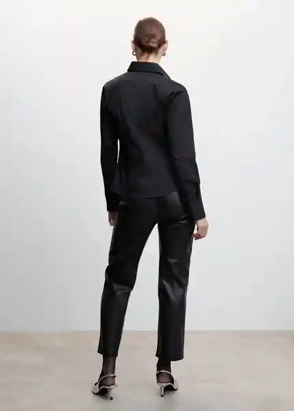 Camisa Sofía Negro Talla S Mujer Mango