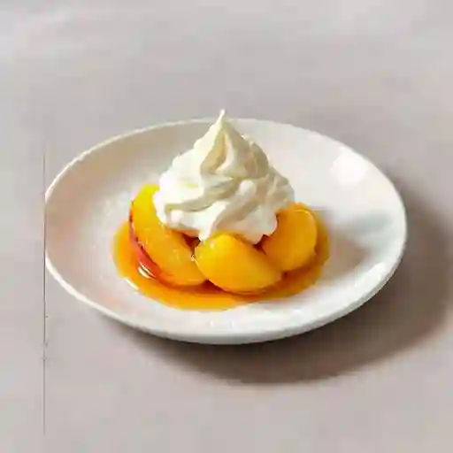 Duraznos Con Chantilly
