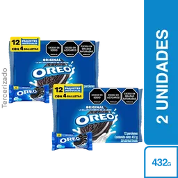 Oreo Galleta Original 432g x2