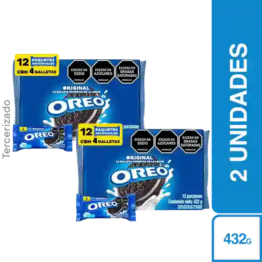 Oreo Galleta Original 432g x2