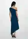 Vestido Laila7 Azul Talla S Mujer Mango