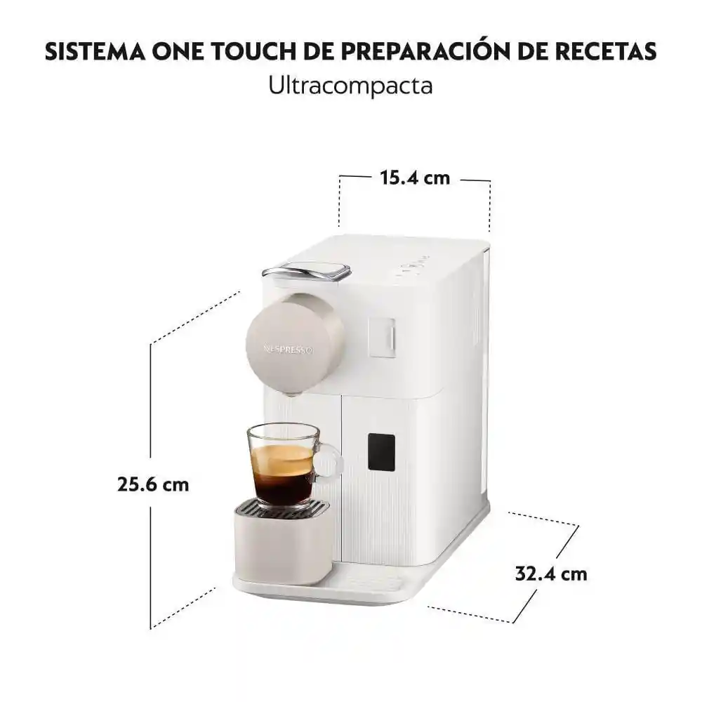 Nespresso Cafetera Lattissima One Blanca