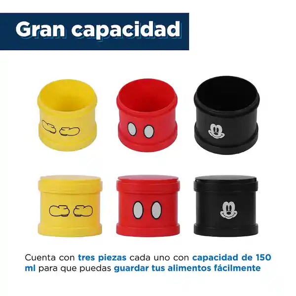 Set Recipiente Para Lunch Tres Compartimentos Miniso