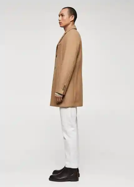 Abrigo Hake Camel Talla XS Hombre Mango