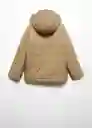Abrigo Anorak Nico Beige Talla 10 Niños Mango