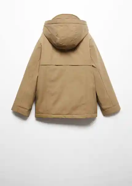 Abrigo Anorak Nico Beige Talla 10 Niños Mango