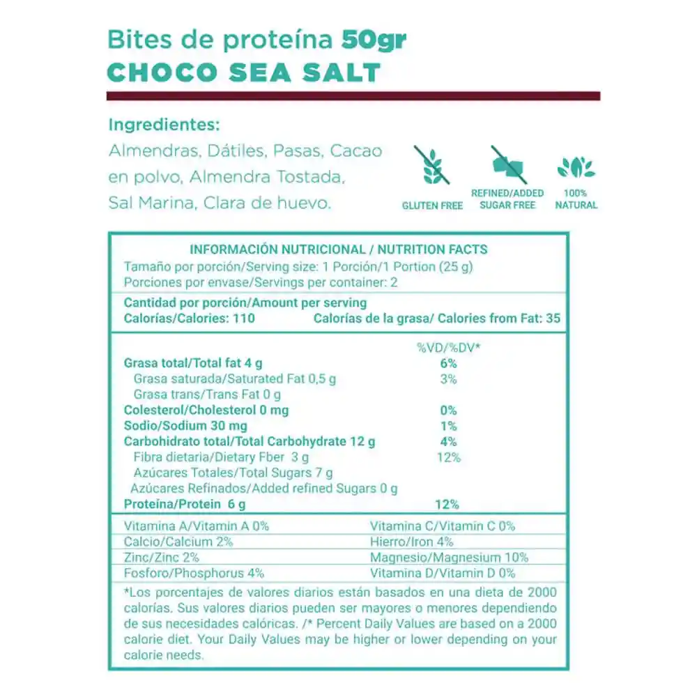 O-Lab Bites Choco Sea Salt 50 G