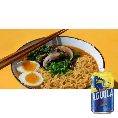 Combo Spicy Pork Ramen + Aguila 355 ml