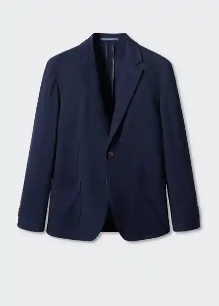 Blazer Americana Verner Color Navy Talla 46 Hombre Mango