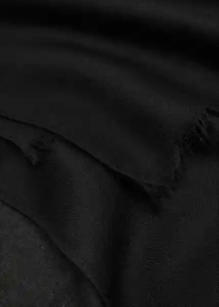 Fular Givy Negro Talla 99 Mujer Mango