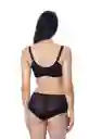 St Even Brasier Triangular Sin Aro en Blonda Negro Talla 38B