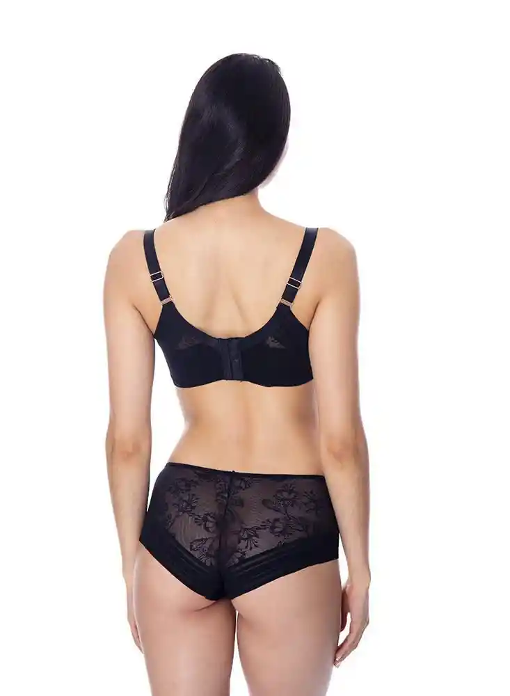 St Even Brasier Triangular Sin Aro en Blonda Negro Talla 38B