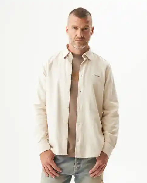 Camisa Sleeve Cuts Crudo Lluvia Claro Talla L Chevignon
