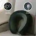 Almohada Viaje Espuma Viscoelástica Verde Negruzco Serie Miniso
