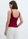 Top Gymnasti Rojo Talla Xs Mujer Mango