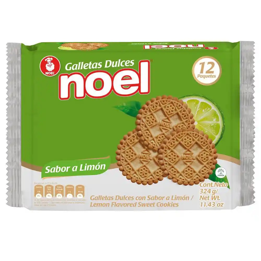 Noel Galletas Dulces Sabor Limón