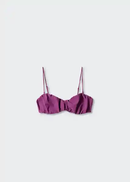 Top Bikini Mariona Morado Talla XS Mujer Mango