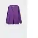 Sueter Jersey Lombia Morado Talla S Mujer Mango