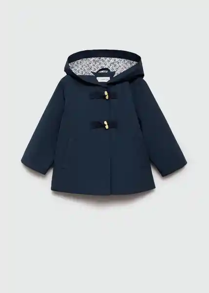 Saco Parka Pia Navy Talla 69 Niñas Mango